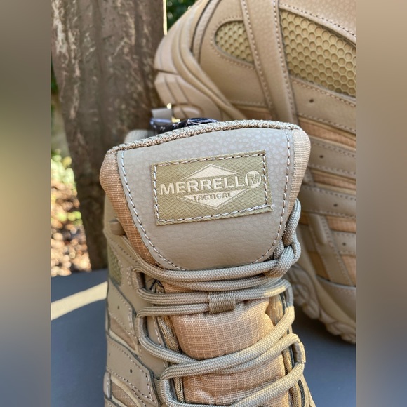 X SOLD X 🆕 Men’s Merrell Tactical Moab 2 Mid Boots! Sz 10 - Picture 2 of 11